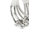 Bague Bague bouquet - Bague bandeau en or blanc 18 ct et diamants 58 Facettes 37456