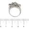 Bague Bague bouquet - Bague bandeau en or blanc 18 ct et diamants 58 Facettes 37456