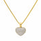 Collier Collier cœur en or jaune 18 carats et diamants 58 Facettes 3754273CN