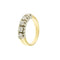 Bague Bague rivière - 5 diamants 0,80 ct en or jaune et blanc 18 kt 58 Facettes 37551