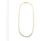 Collier Chini - Collier maille Figaro 3+1 en or jaune 18 ct 58 Facettes 37564