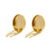Boutons de manchette Copribottoni gemelli ronds en or jaune 18 ct 58 Facettes 37571