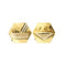 Boutons de manchette Boutons de manchette hexagonaux en or jaune et or blanc 18 ct 58 Facettes 37572