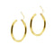 Boucles d'oreilles Boucles d’oreilles créoles ovales en or jaune 18 ct 58 Facettes 37575