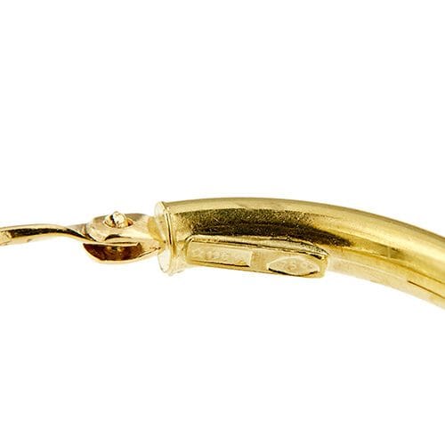 Boucles d'oreilles Boucles d’oreilles créoles ovales en or jaune 18 ct 58 Facettes 37575