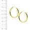 Boucles d'oreilles Boucles d’oreilles créoles ovales en or jaune 18 ct 58 Facettes 37575
