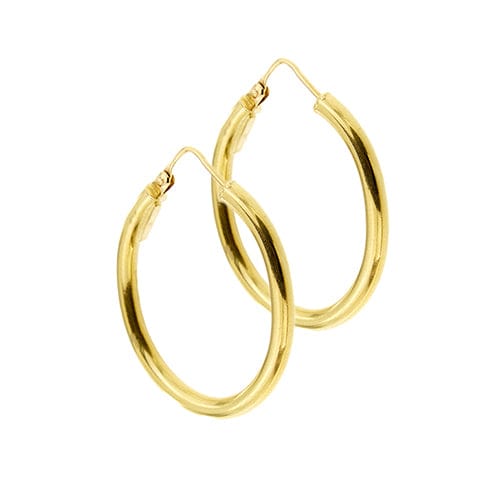 Boucles d'oreilles Boucles d’oreilles créoles ovales en or jaune 18 ct 58 Facettes 37575