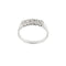 Bague Bague rivière - Diamants taille brillant en or blanc 18 ct 58 Facettes 37616