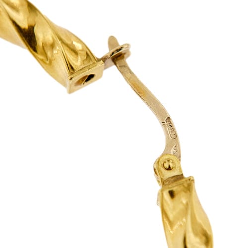 Boucles d'oreilles Boucles d’oreilles créoles en or jaune 18 ct 58 Facettes 37640