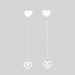 Boucles d'oreilles OJ PERRIN - Boucles d'oreilles COEUR LEGENDE 58 Facettes DV0462-1