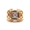 Bague 51 Bague Tank diamant or jaune 58 Facettes