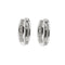 Boucles d'oreilles Boucles d'oreilles créoles ovales en or blanc 18 ct et diamants 58 Facettes 37738