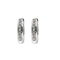 Boucles d'oreilles Boucles d'oreilles créoles ovales en or blanc 18 ct et diamants 58 Facettes 37738