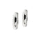 Boucles d'oreilles Boucles d'oreilles créoles ovales en or blanc 18 ct et diamants 58 Facettes 37738