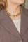 Collier Collier gourmette en or jaune et or blanc 18 carats avec diamants 58 Facettes 3779209CN