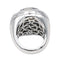 Bague 54 Pascale Bruni - Bague en or blanc avec quartz, diamants et saphirs 58 Facettes 3785007CN