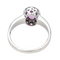 Bague 56 Bague en or blanc 18 carats avec saphir rose et diamants 58 Facettes 3789804CN