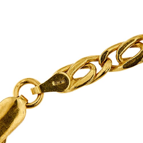 Bracelet Bracelet homme maille œil de tigre en or jaune 18 ct 58 Facettes 37917
