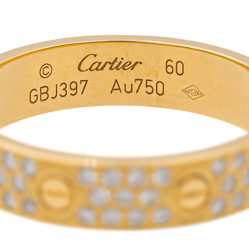 Bague 60 Cartier Love - Bague alliance en or jaune et diamants 58 Facettes 3796236RV