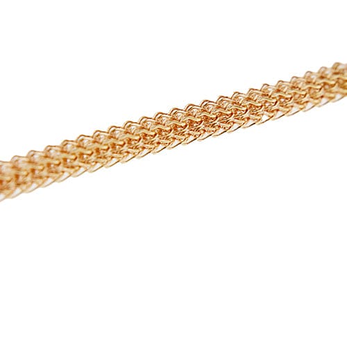 Bracelet Unoaerre - Bracelet maille queue de renard en or rose 18 kt 58 Facettes 37966