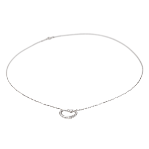 Collier Tiffany & Co - Collier Open Heart en or blanc 18 carats et diamants 58 Facettes 3797977RV