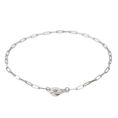Collier Dinh Van Menottes - Collier en or blanc 58 Facettes 3798779CN