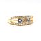 Bague 54 Bague lien en Or jaune, aigues marine & diamants 58 Facettes