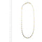 Collier Jessica - Collier à segments cylindriques en or jaune et or blanc 18 ct 58 Facettes 38029