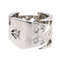 Bague 53 Bague en or blanc 18 carats sertie de diamants 58 Facettes 3803324CN