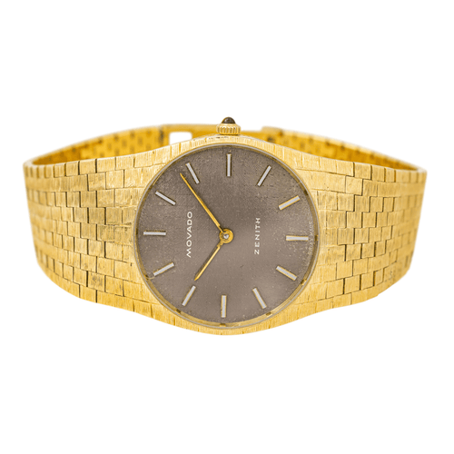 Montre Zenith/Movado - Montre en or jaune 18 carats œil de tigre 58 Facettes 3810565CN