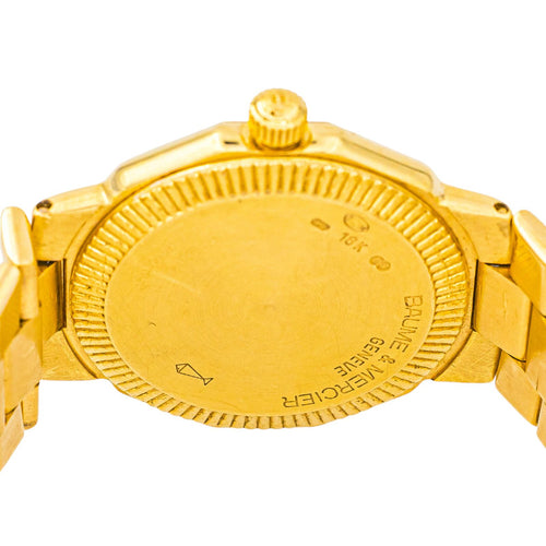 Montre Baume & Mercier Riviera - Montre en or jaune 18 carats 58 Facettes 3814808CN