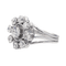 Bague 53.5 Bague marguerite en or blanc 18 carats et diamants 58 Facettes 3819025CN