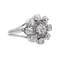 Bague 53.5 Bague marguerite en or blanc 18 carats et diamants 58 Facettes 3819025CN