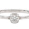 Bague 51 Dinh Van Le Cube - Bague solitaire en or blanc avec diamant 58 Facettes 3823482RV