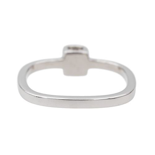 Bague 51 Dinh Van Le Cube - Bague solitaire en or blanc avec diamant 58 Facettes 3823482RV
