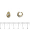 Boucles d'oreilles Pomellato Schegge - Boucles d’oreilles créoles en or 18 kt, diamants et saphirs jaunes 58 Facettes 38310