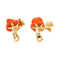 Boucles d'oreilles Dior Pré Catelan - Boucles d’oreilles clips en or jaune et blanc, diamants et corail 58 Facettes 3836859RV