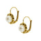 Boucles d'oreilles Boucles d’oreilles fleur en or jaune 18 ct et perles 58 Facettes 38383
