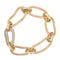 Bracelet Bracelet en or rose et or blanc 18 carats serti de diamants 58 Facettes 3849480CN