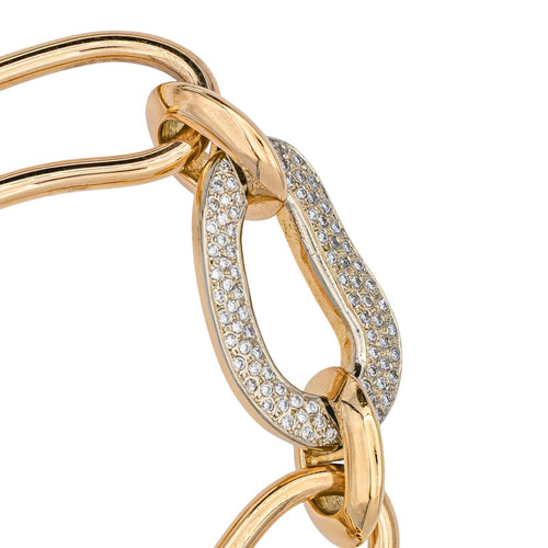 Bracelet Bracelet en or rose et or blanc 18 carats serti de diamants 58 Facettes 3849480CN