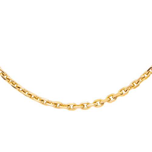 Collier Collier chaîne maille forçat en or rose 18 carats 58 Facettes 3855438CN