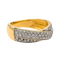 Bague 54 Bague en or jaune 18 carats sertie de diamants 58 Facettes 3855439CN
