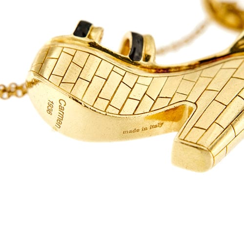 Collier Salvatore Ferragamo Jewels Miniature Preziose - Collier long en or jaune 18 ct 58 Facettes 38608