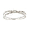 Bague 55 Mauboussin Al bivio - Bague double anneau en or blanc 18 carats et diamants 58 Facettes 38611