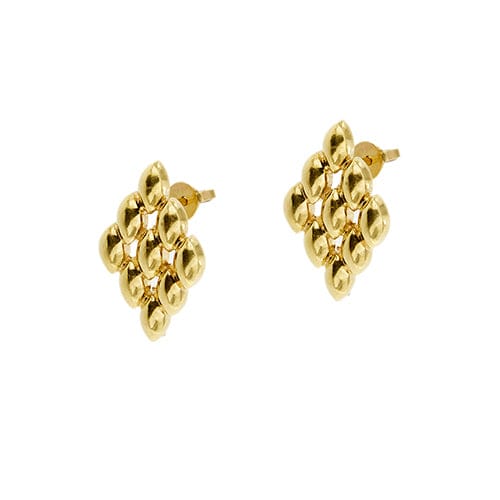 Boucles d'oreilles Boucles d’oreilles maille panthère en or jaune 18 ct 58 Facettes 38668