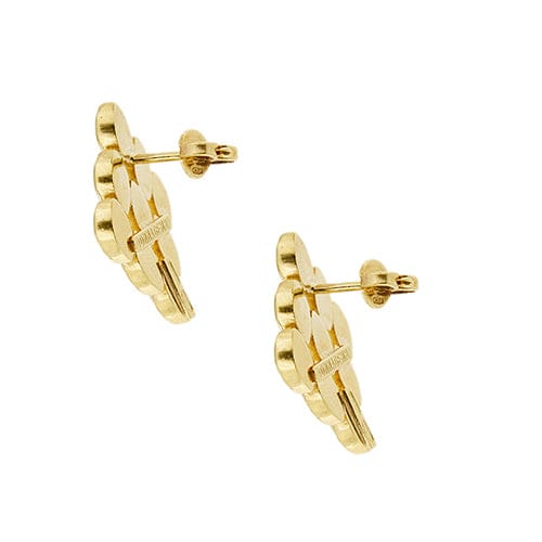 Boucles d'oreilles Boucles d’oreilles maille panthère en or jaune 18 ct 58 Facettes 38668