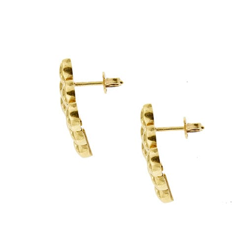 Boucles d'oreilles Boucles d’oreilles maille panthère en or jaune 18 ct 58 Facettes 38668