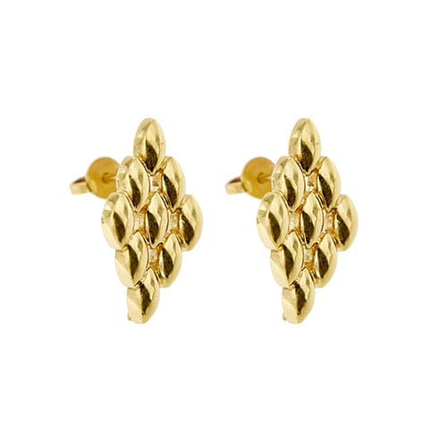 Boucles d'oreilles Boucles d’oreilles maille panthère en or jaune 18 ct 58 Facettes 38668