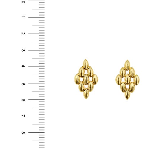 Boucles d'oreilles Boucles d’oreilles maille panthère en or jaune 18 ct 58 Facettes 38668