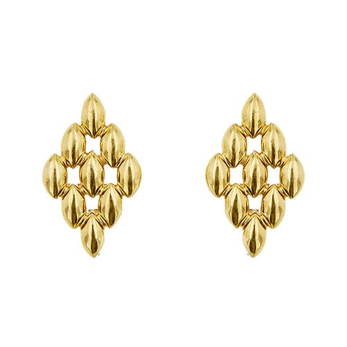 Boucles d'oreilles Boucles d’oreilles maille panthère en or jaune 18 ct 58 Facettes 38668
